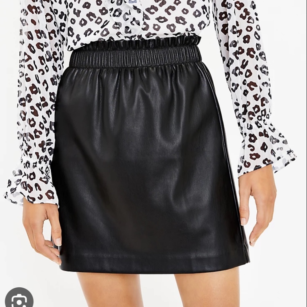 Ann Taylor LOFT Faux Leather Skirt